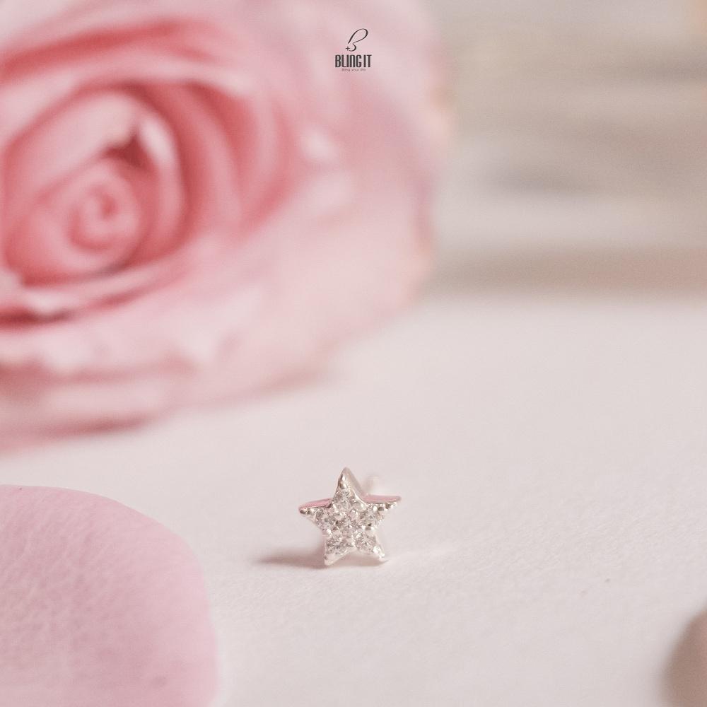 Bông tai Bling It ngôi sao nhỏ bạc BIBT482