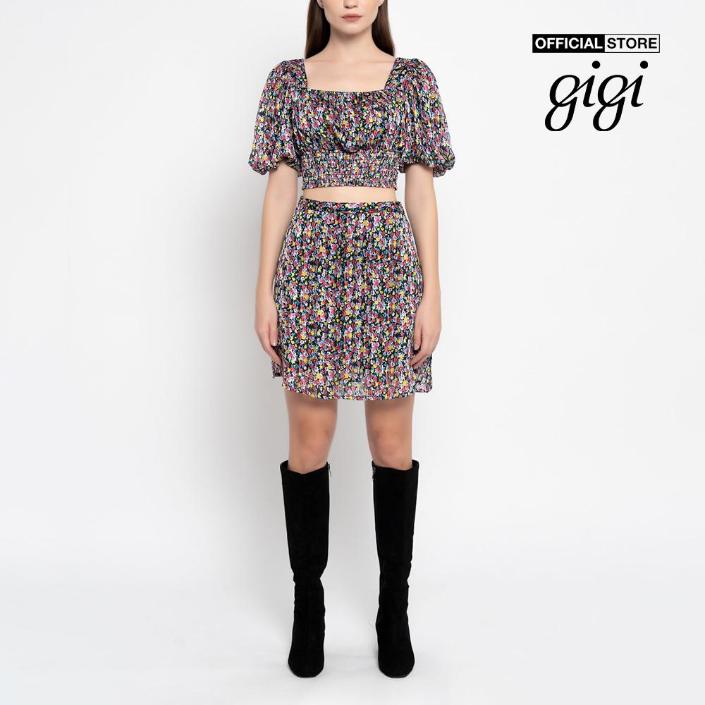 GIGI - Áo croptop nữ cổ vuông tay phồng thời trang G1110T212251