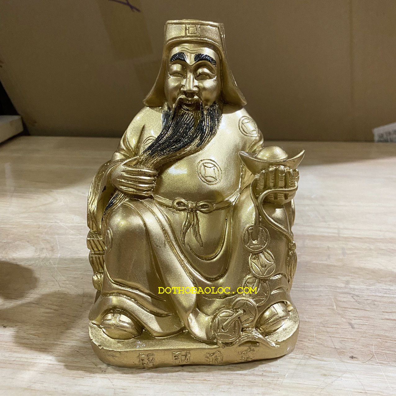 Cặp tượng Thần Tài Thổ địa cao 17cm