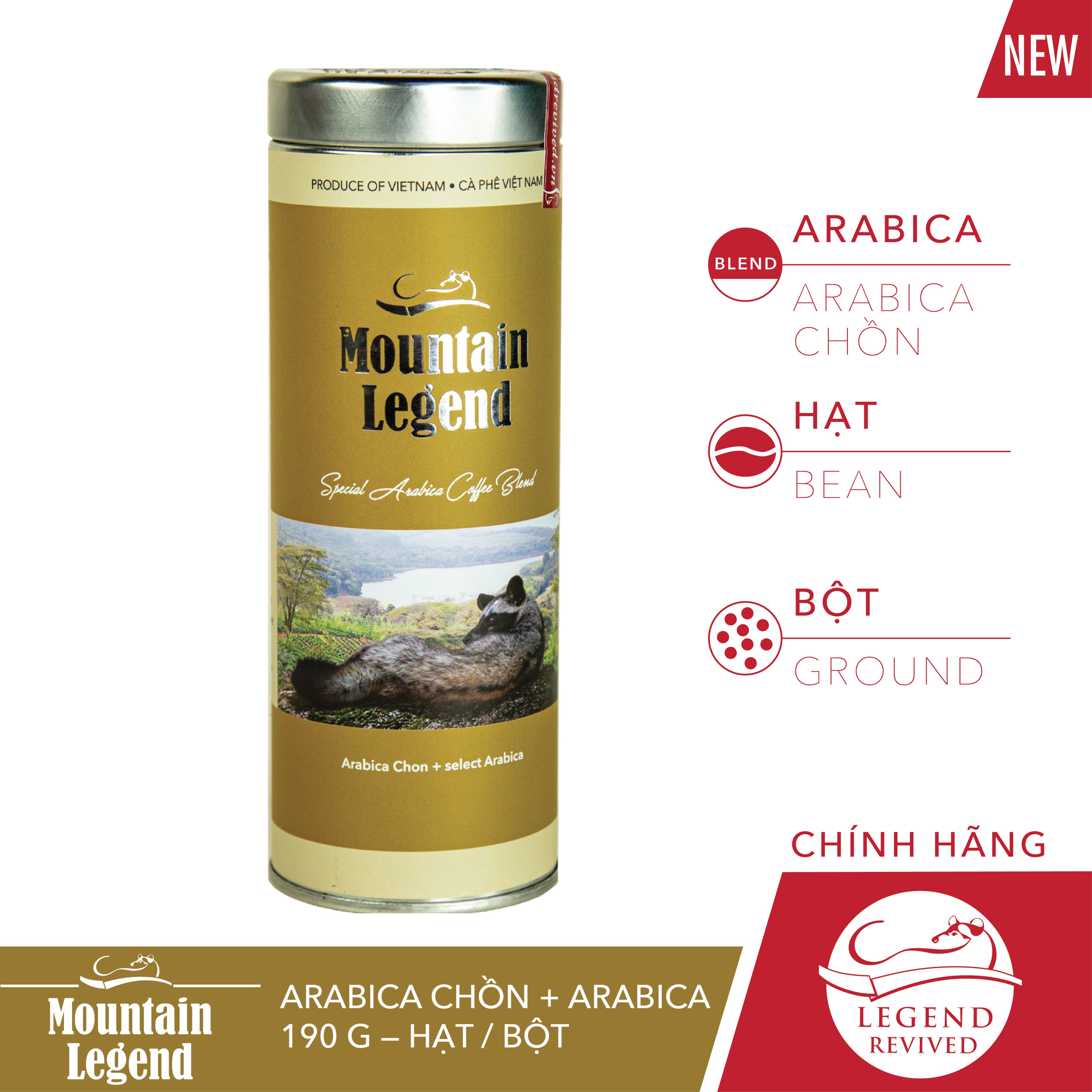 Cà Phê Mountain's Legend Arabica 200g