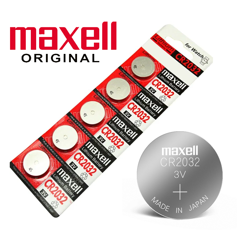 Vỉ 5 Viên Pin Maxell CR2032 / CR2025 / CR2016 / CR1632 / CR1620 / CR1616 / CR1220 Maxell Lithium 3V - Made In Japan