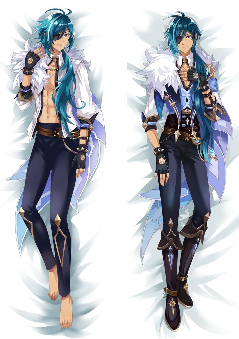 Genshin Tác Động Dakimakura Tartaglia Kaeya Tiểu Gối Ôm Sát Cơ Thể Gối Anime Nhật Bản Game Áo Gối Otaku Gối Waifu