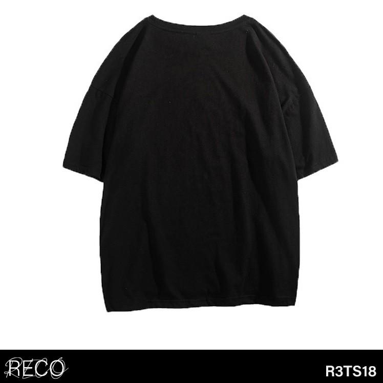 Áo thun, phông nam Hàn Quốc cao cấp dáng rộng tay lỡ T-Shirt Loose R3TS18