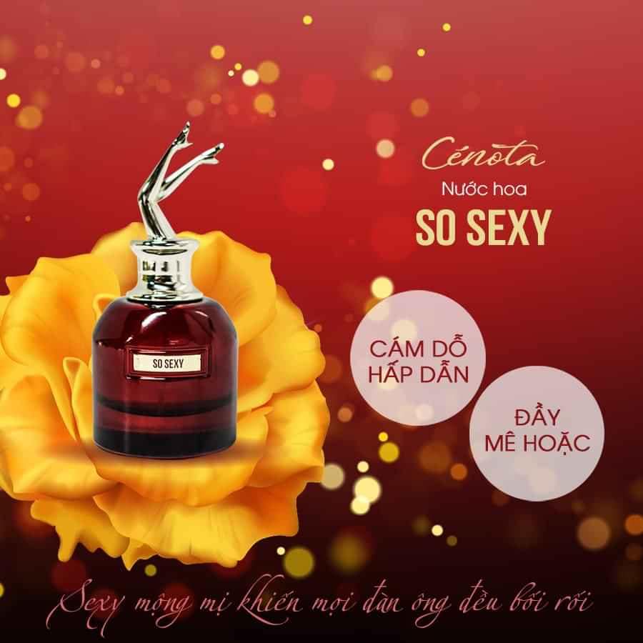 Nước hoa nữ Cenota So Sexy 60ml Chính Hãng Quyến Rũ Đầy Mê Hoặc