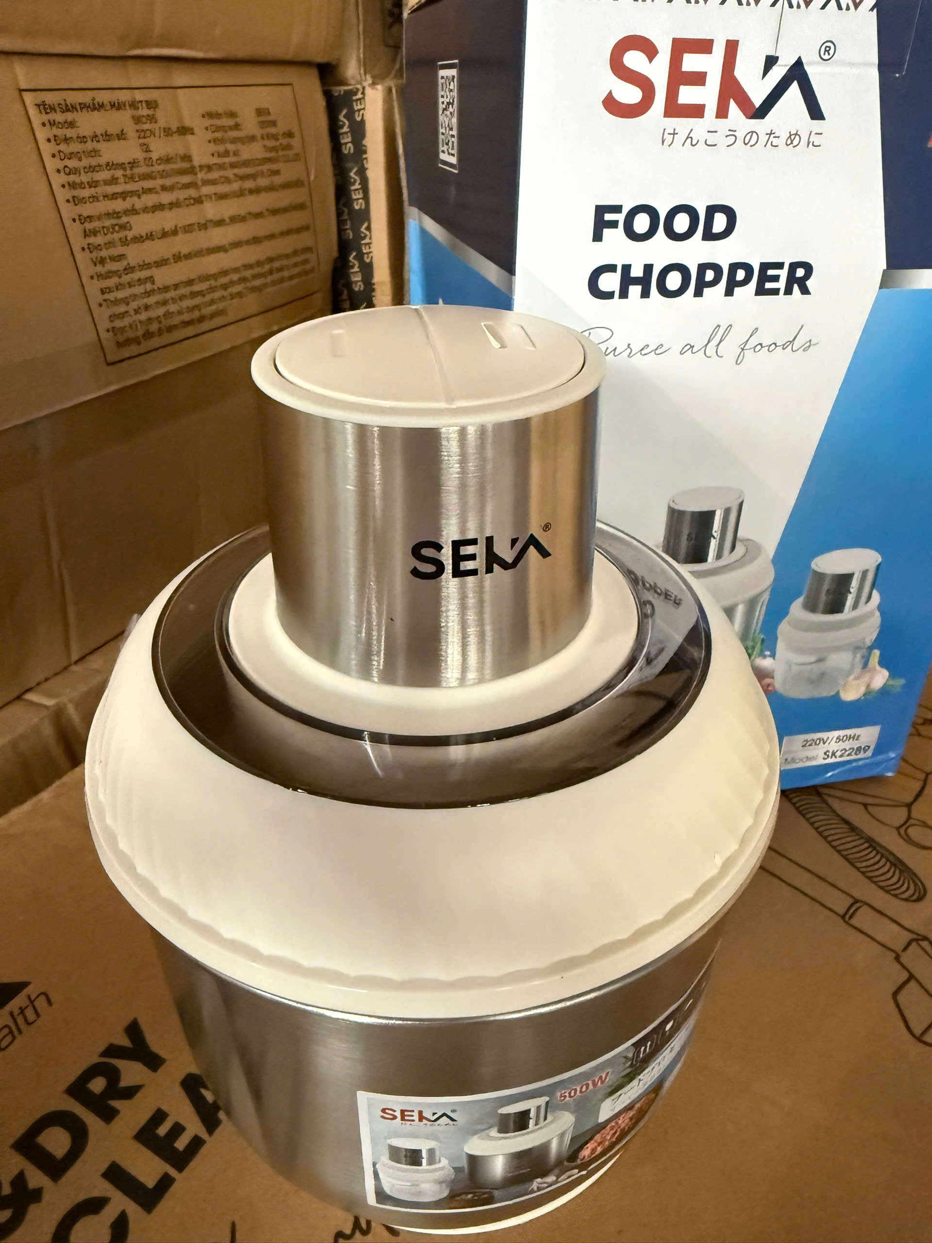 (Phiên Bản Mới) Máy Xay Thịt Đa Năng SEKA SK2289 (SK2287) Cối inox 2L Thủy Tinh 0.6L - Hàng Chính Hãng Bảo Hành 2 Năm