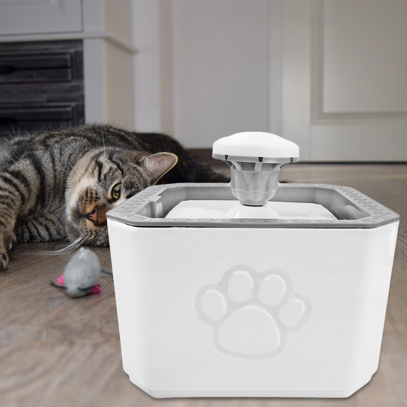 Cat Water Fountain, 1.5L Fountain Filtration Bowl Dispenser for Cats, Dogs