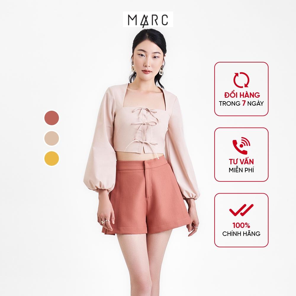 Quần short nữ MARC FASHION form xoè xếp li hông FAST101422