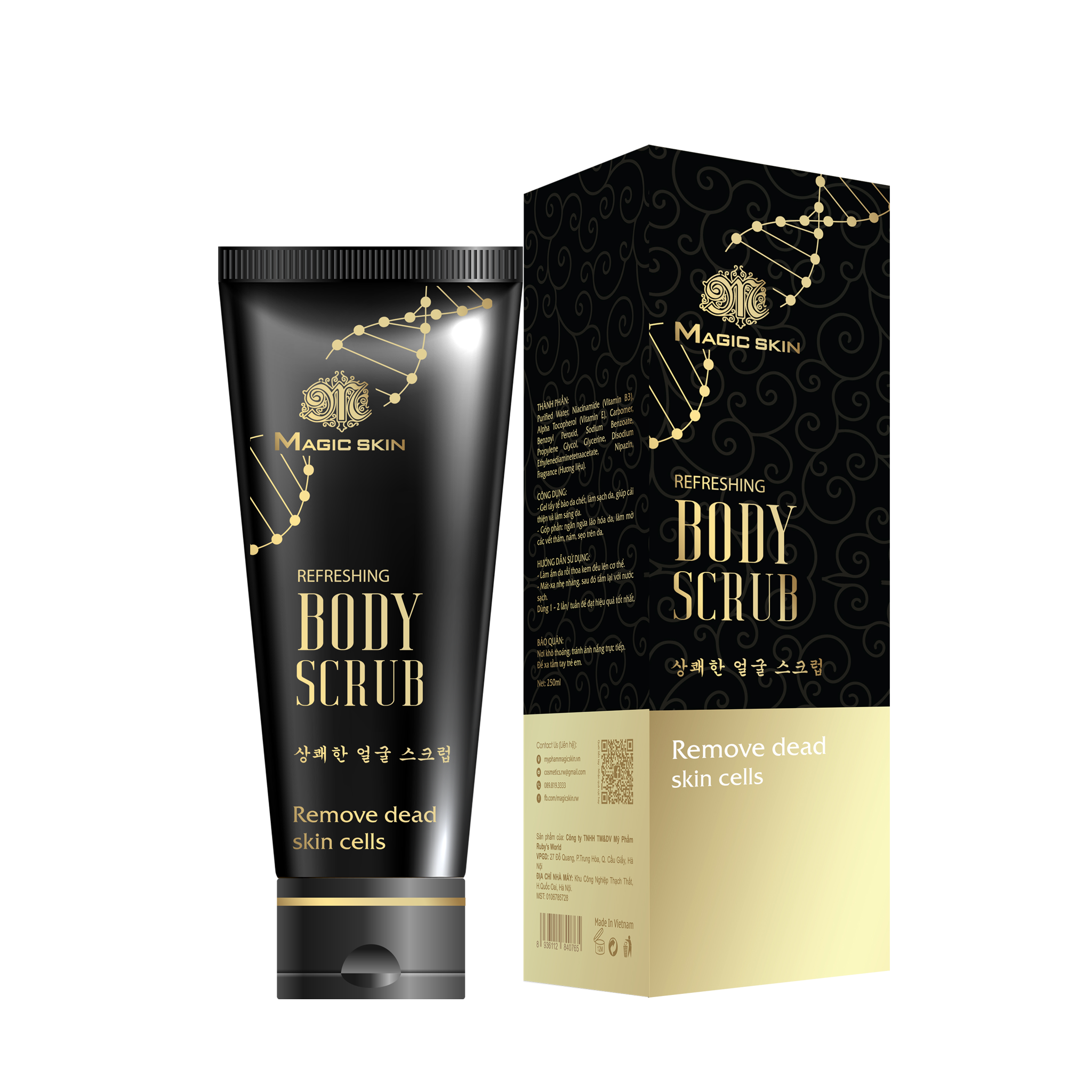 Tẩy Da Chết Toàn Thân Magic Skin - Body Scrub Gel 350ml