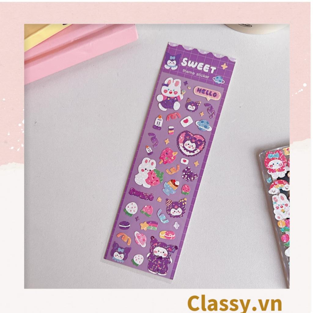 Classy Sticker Hoạt Hình Lấp Lánh Xinh Xắn Theo Phong Cách Hàn Quốc PK1700