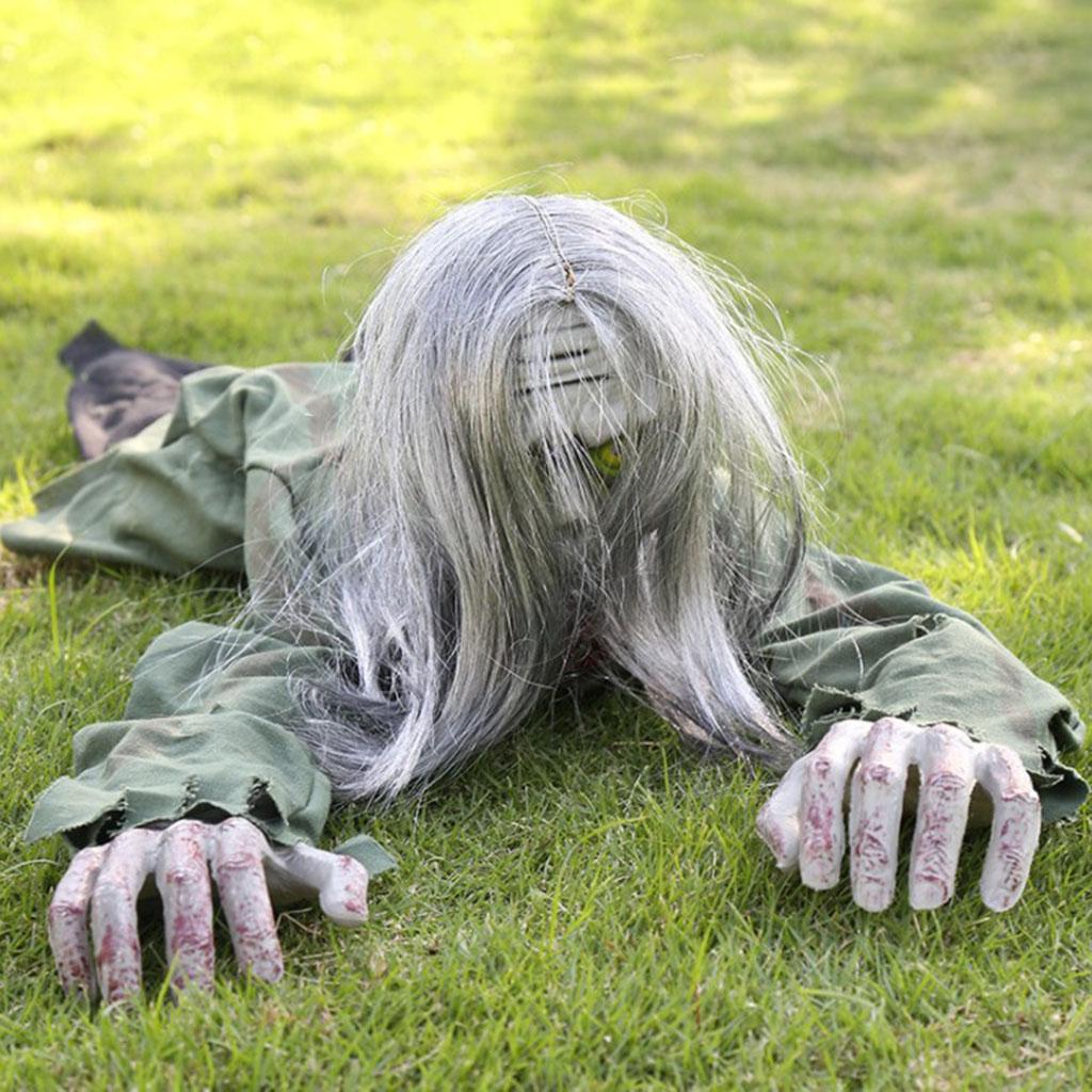Scary Halloween Crawling Zombie Animated Haunted House Party Decoration Prop