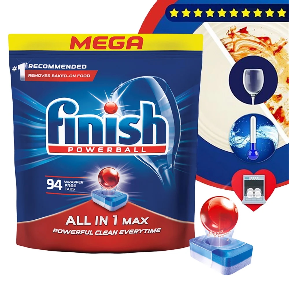 Viên rửa chén bát finish maxin1 cao cấp chuyên dùng cho máy xuất xứ Mỹ