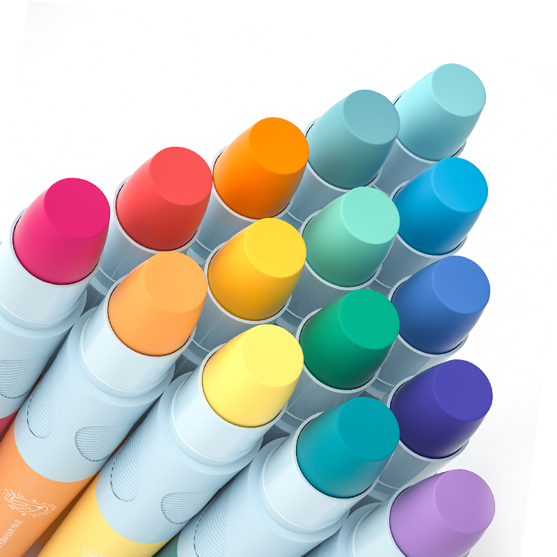 Bút Sáp Lụa tập tô an toàn dễ tẩy rửa chính hãng Mideer - Mideer Silky Washable Crayons