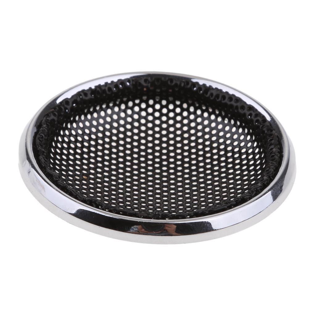 2Piece 1inch Speaker Round Grills Cover Case Decorative Circle with Screws