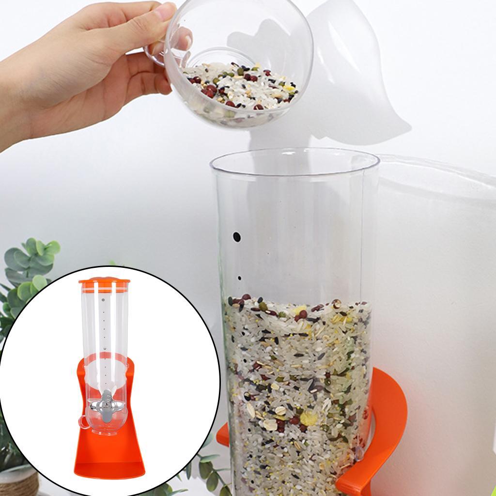 Cereal Dispenser Space Saving Grain Storage Box for Pantry Home Cereal Nuts Rice