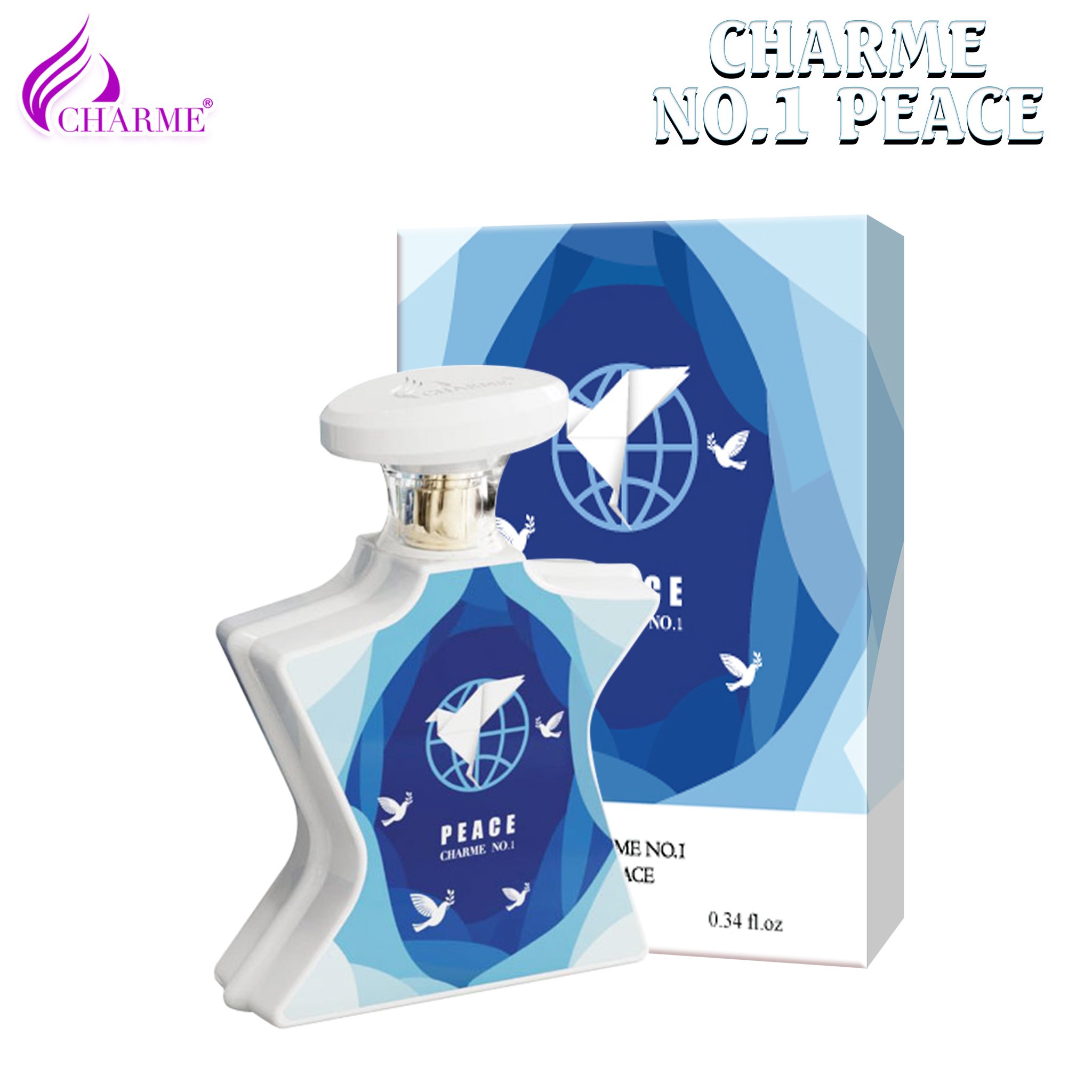 Nước hoa nam cao cấp Charme N0.1 Peace 15ml sự khác biệt cho người đàn ông lịch lãm yêu thích sự nhẹ nhàng