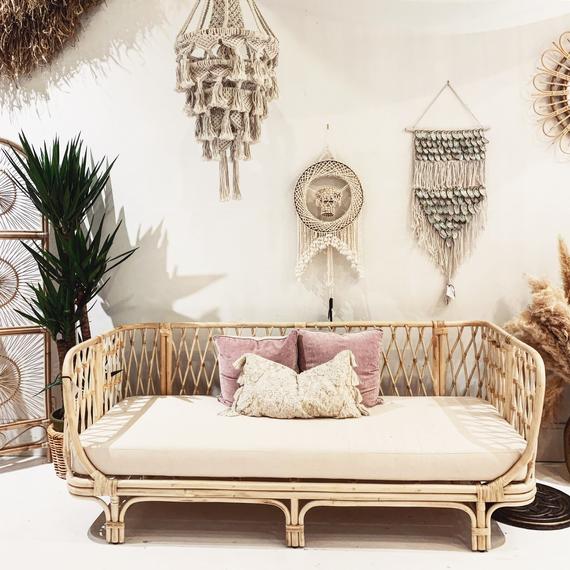 Ghế Tựa Mây Phong Cách Cổ Điển-  Rattan Sofa In the Vintage Style - CH0014