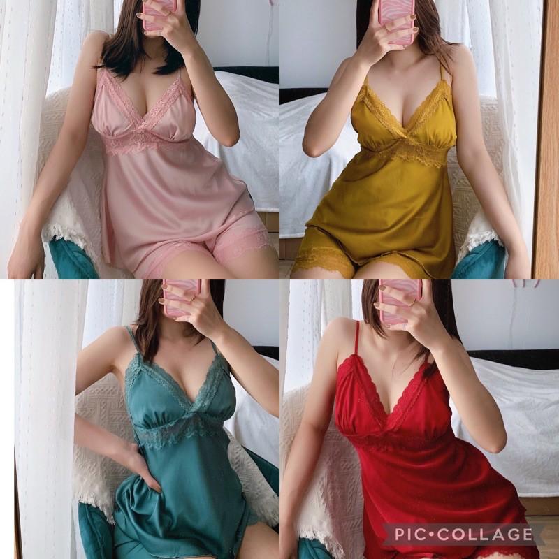Bộ ngủ lụa satin - đồ ngủ cao cấp SX656