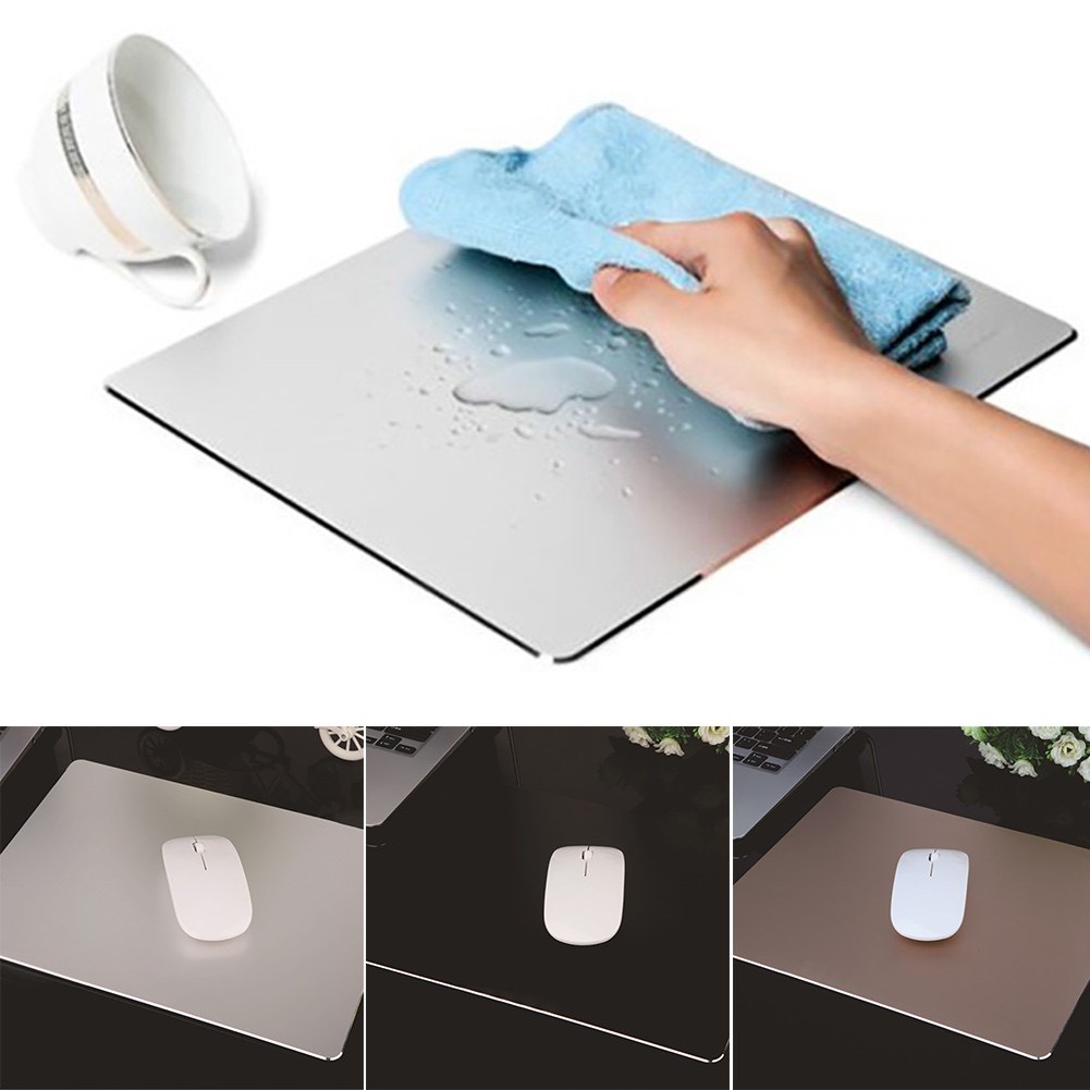 Miếng Lót Chuột, Bàn Di Chuột Nguyên Khối Aluminum 220x180mm ( Mouse pad ), Siêu Bền