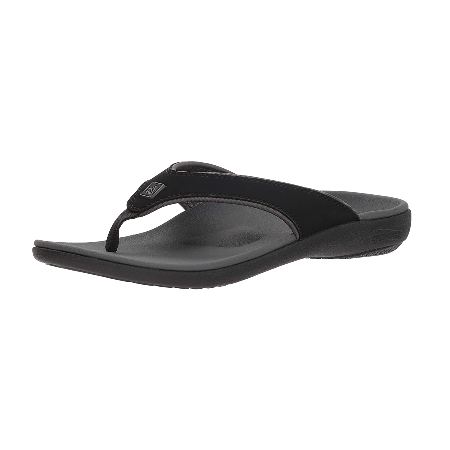 Dép Nam Sức Khoẻ Spenco Yumi Black Carbon 447 - Dép kẹp nam giảm đau chân