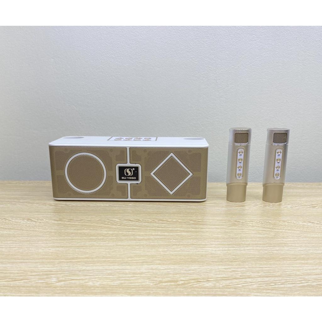 Loa Karaoke Bluetooth YS-215 Kèm 2 Micro Không Dây