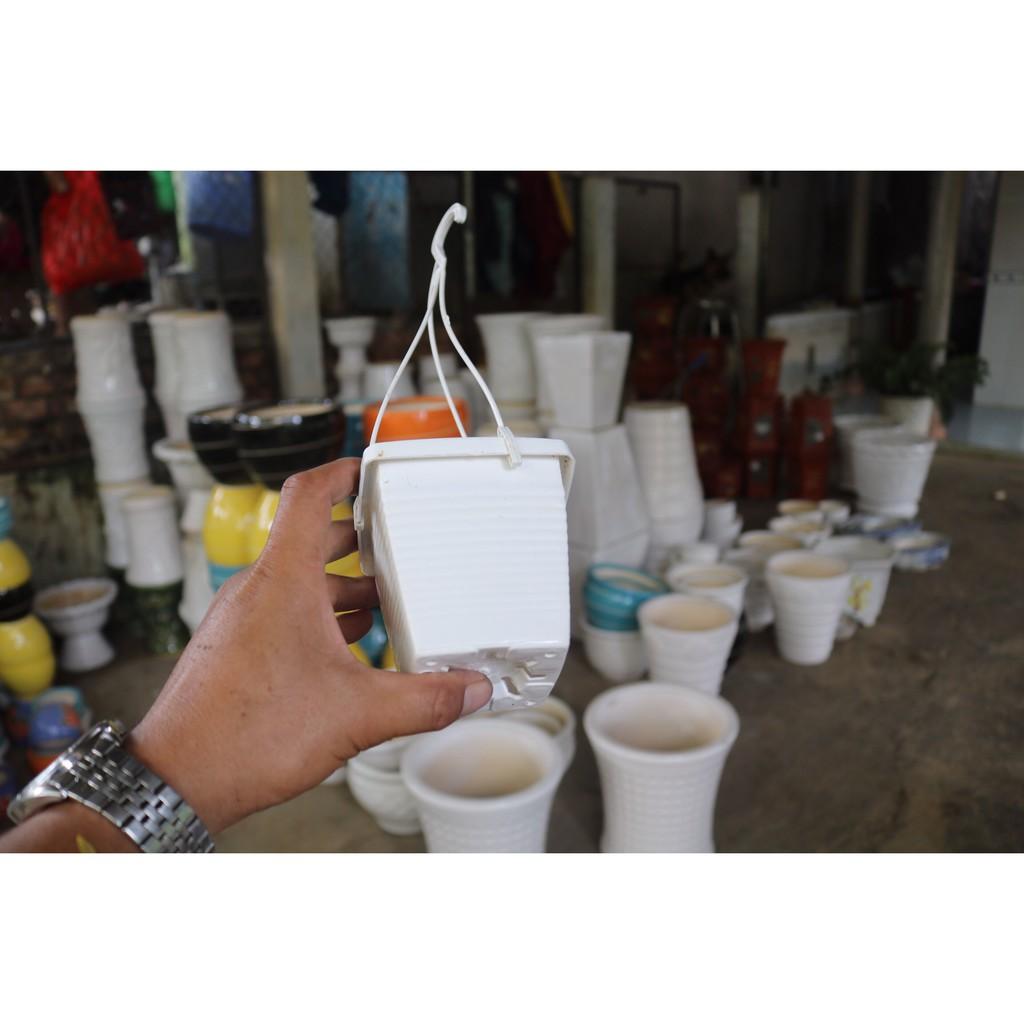 Bộ 10 chậu nhựa treo trồng cây kích thước 10 x 9 cm