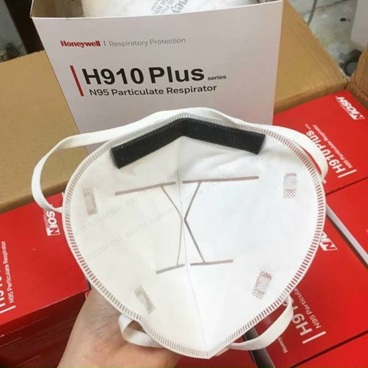 Khẩu trang Honeywell H910 Plus Tiêu chuẩn NIOSH N95 Hoa Kỳ kháng khuẩn lọc bụi mịn (mang qua gáy)