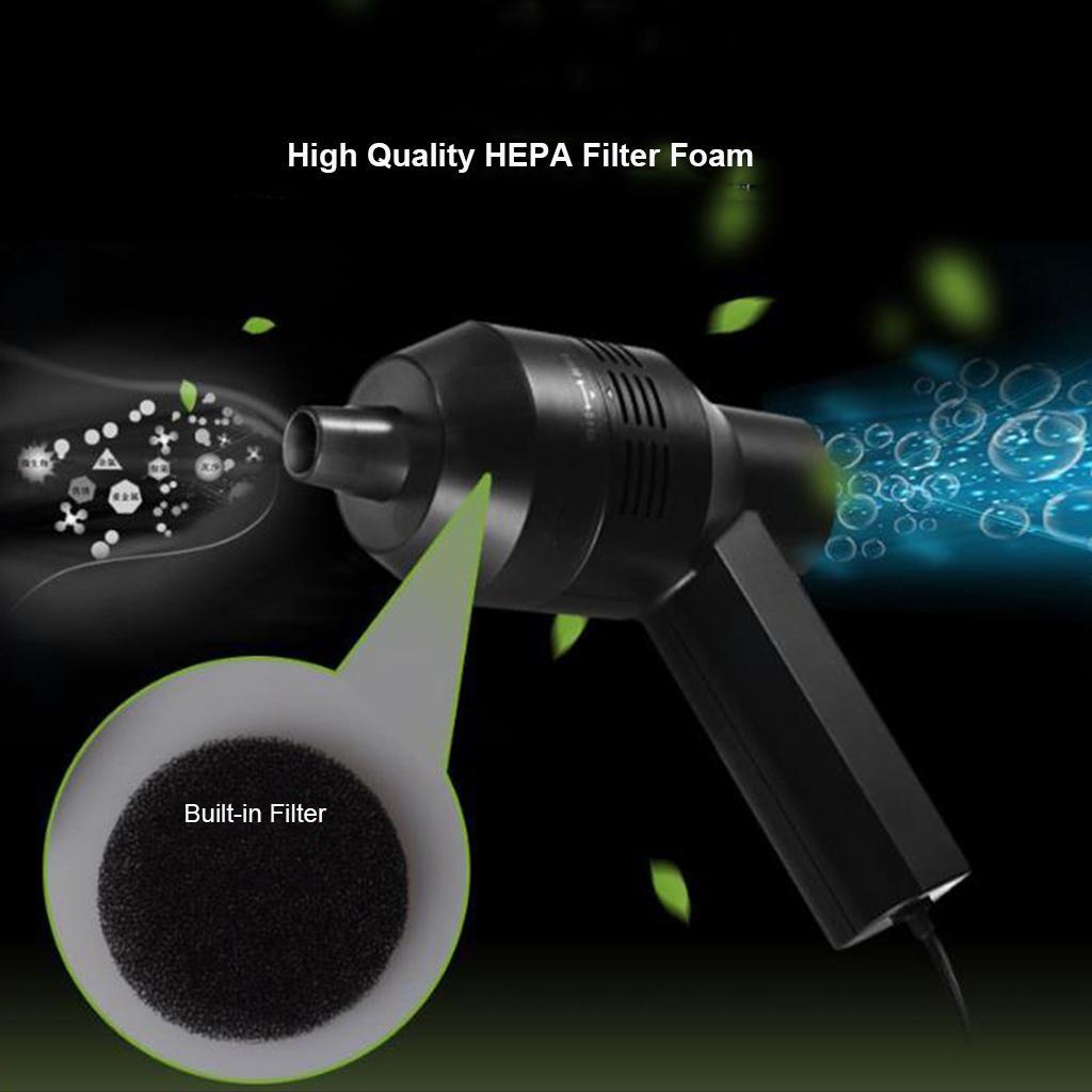 Mini USB Electric Vacuum Cleaner Kit Computer Keyboard Vacuum Sweeper Black