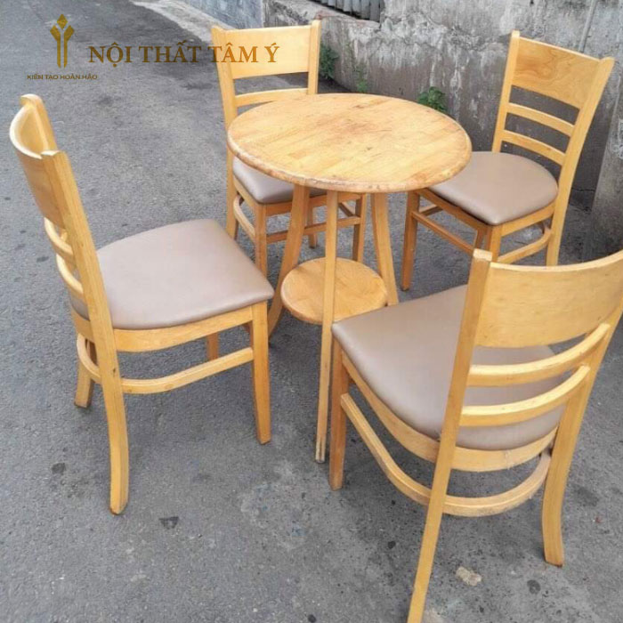 Bàn cafe 2 tầng Tròn