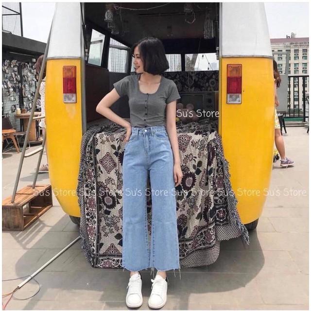 Quần Jean Nữ Ống Rộng - Quần Jean Nữ Suông Kitty30