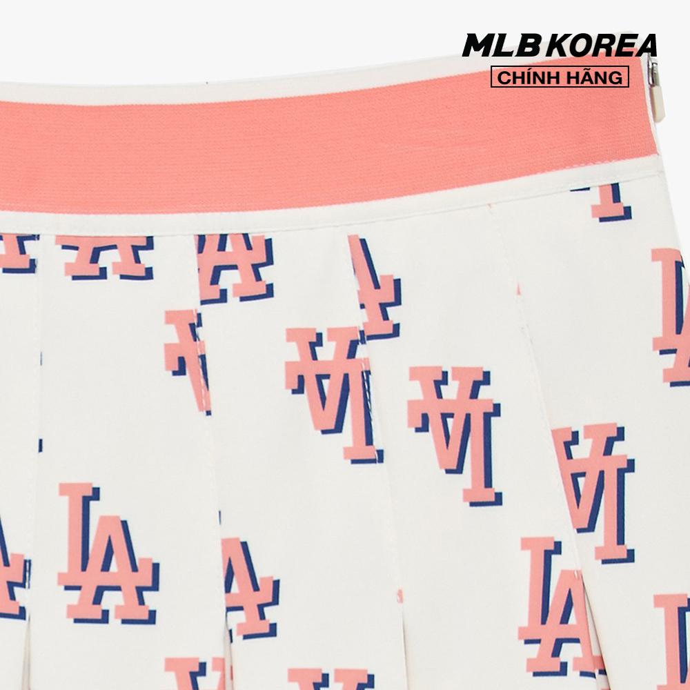 MLB - Chân váy xếp li mini Classic Monogram 3FSKM0133