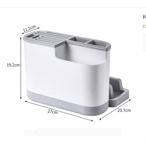 Kệ để dao thớt đa năng, giá đựng đũa muỗng, hộp để dao thớt bằng nhựa, kệ để nắp nồi thông minh