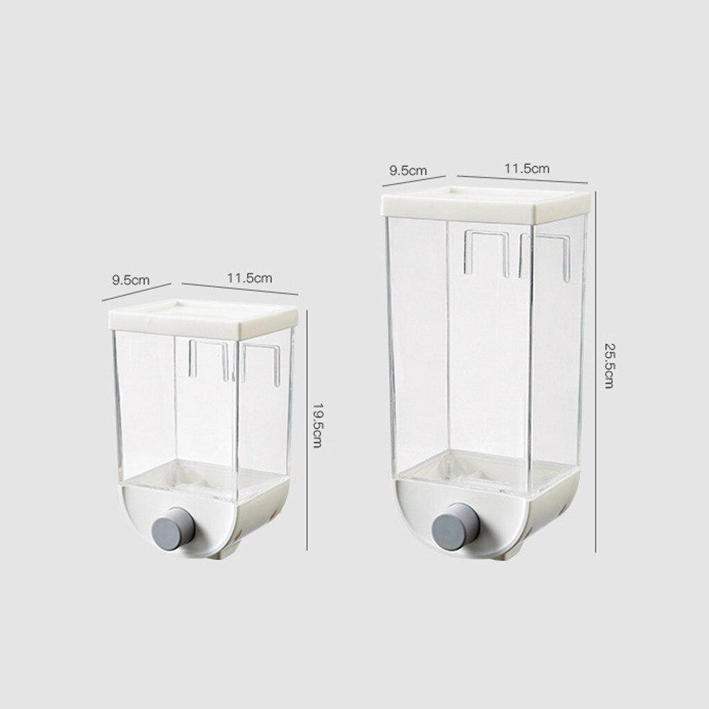 Oatmeal Wall Mounted Container Kitchen Organization Accessories 1000/1500ml Kitchen Food Storage Container Cereal Dispenser