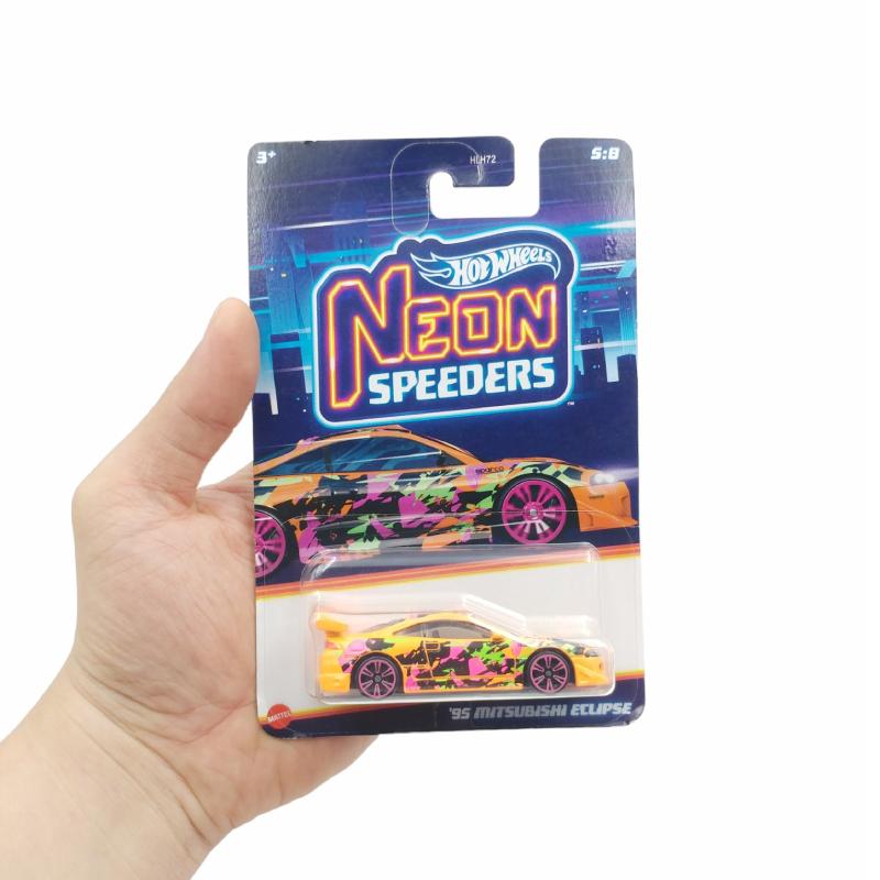 Đồ Chơi Mô Hình Siêu Xe - Hot Wheels Neon Speeders HRW71/HLH72 - 95 Mitsubishi Eclipse