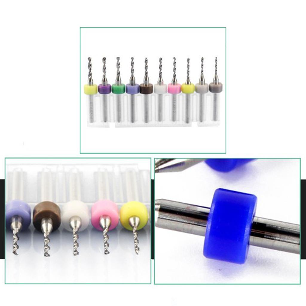 10x 1/8 HQ Carbide PCB Rotary Tool CNC Drill Bits End Mill