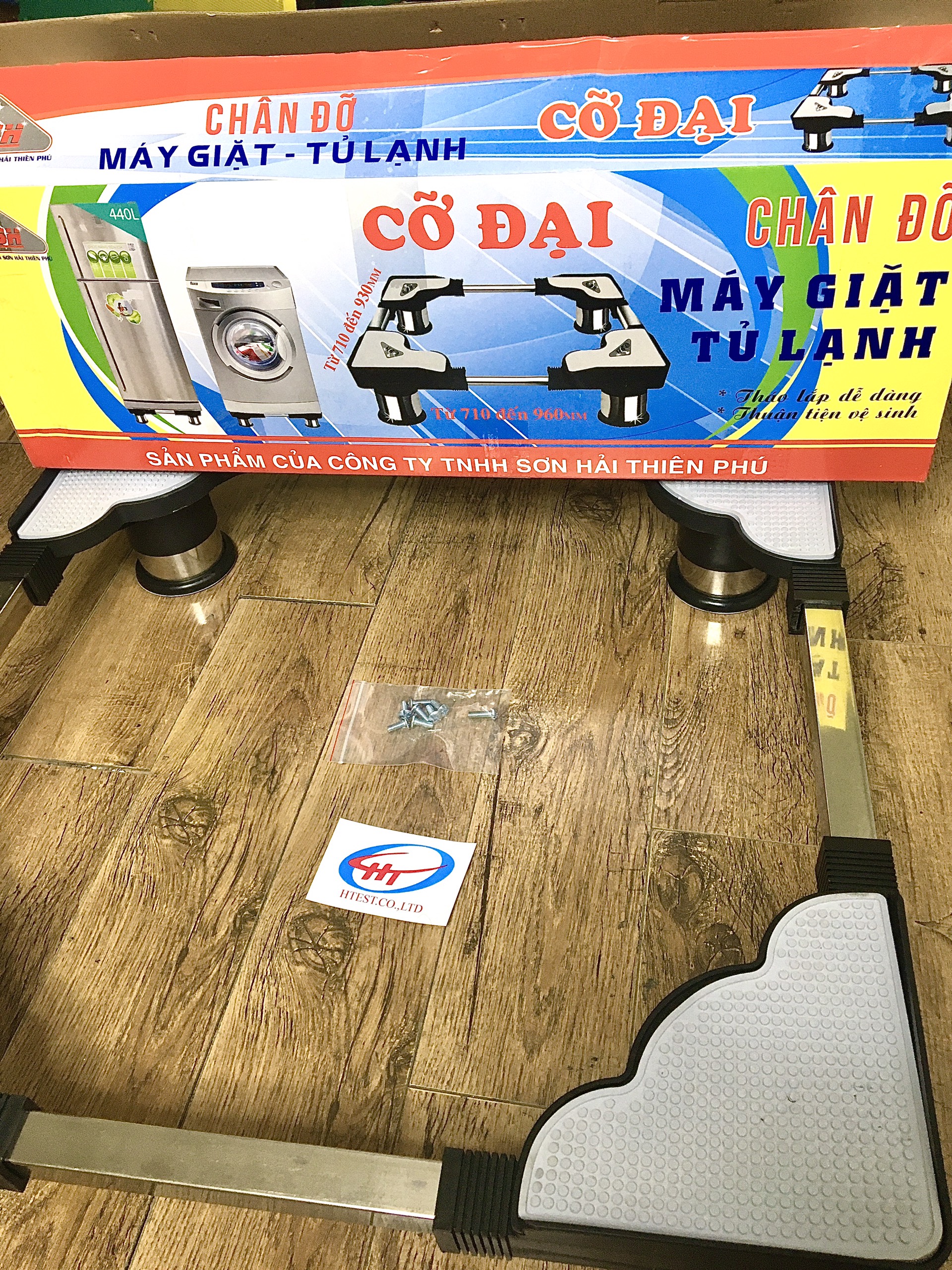 Kệ chân đế máy giặt tủ lạnh inox cao cấp 71-96cm HÀNG NHƯ HÌNH