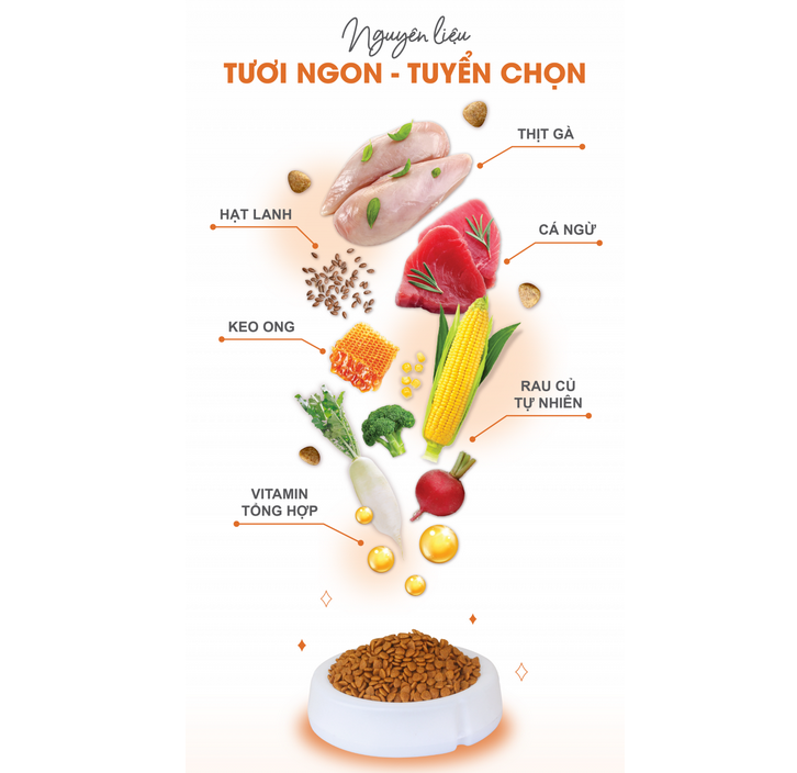 Thức Ăn Hạt Catsrang Cho Mèo Mọi Lứa Tuổi - 2Kg