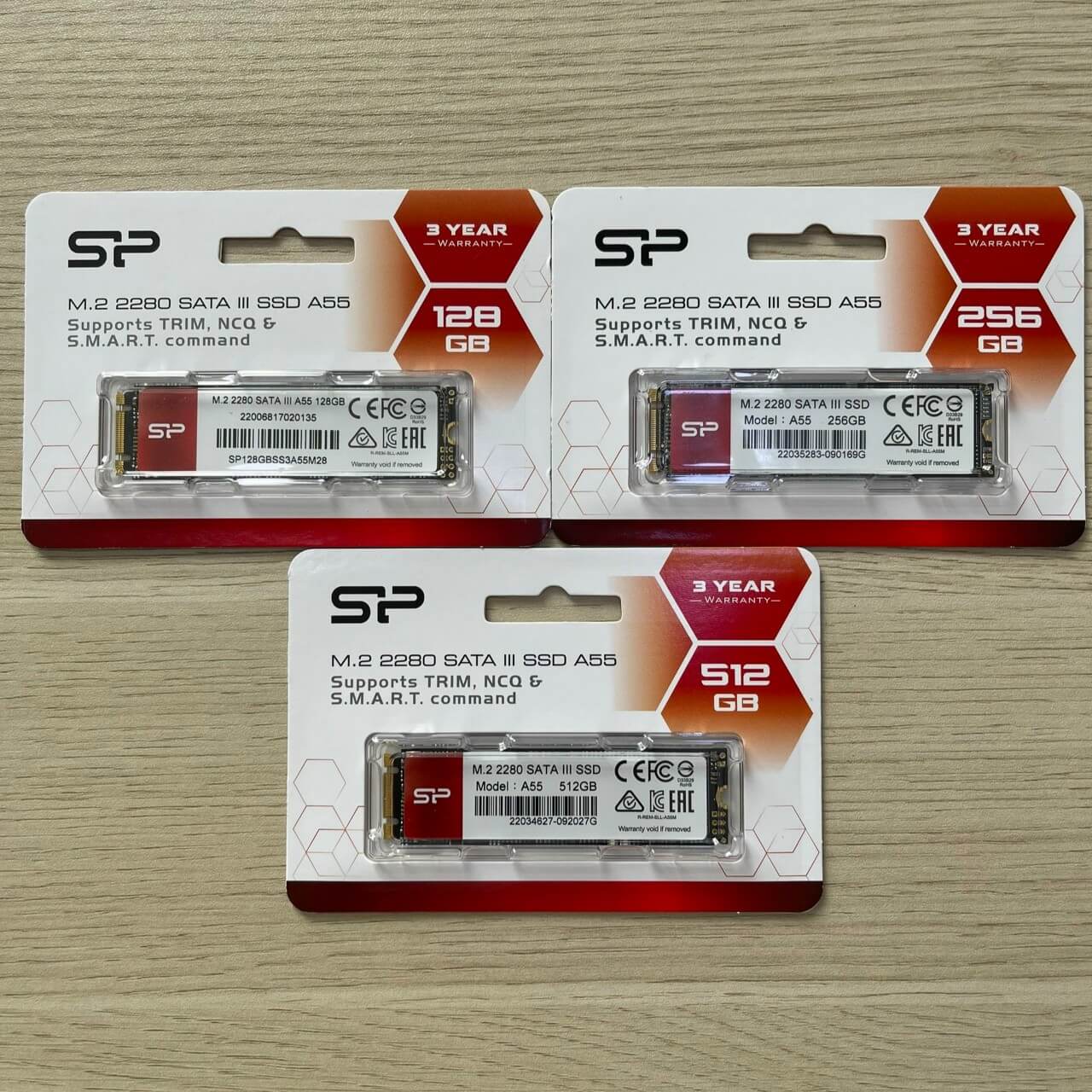 SSD Silicon Power M.2 2280 SATA A55 128GB - Hàng chính hãng