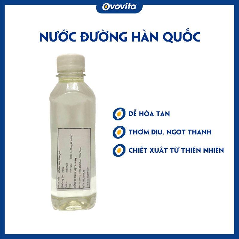 Nước Đường Hàn Quốc OVOVITA Chai 450gr Dùng Trong Pha Chế