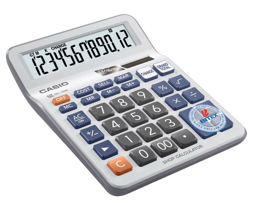 Máy tính CASIO DC-12M (PL)