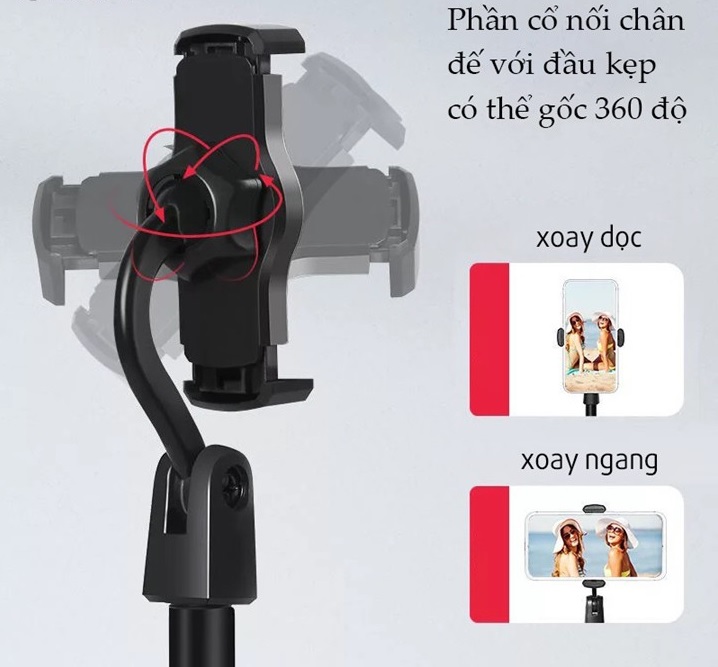 Giá Đỡ Điện Thoại DC01 Có Điều Chỉnh Chiều Cao Được 32cm - Hàng chính hãng