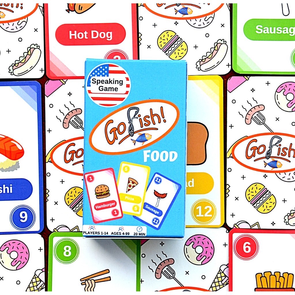 Go fish game &quot;Food&quot;