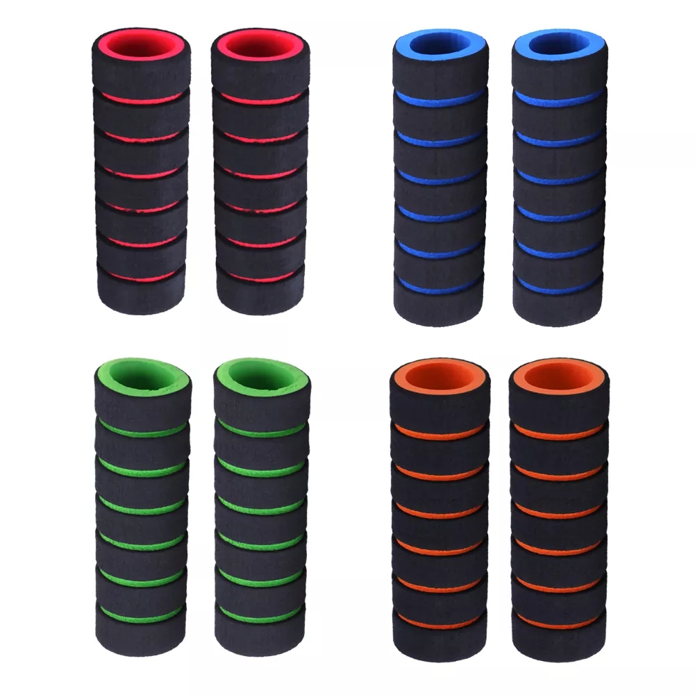 1 Cặp Bọc Tay Lái Xe Đạp Bọc Tay Cầm Đầu Nút Khóa Xe Đạp Leo Núi Chống Trượt Tặng kèm móc khóa