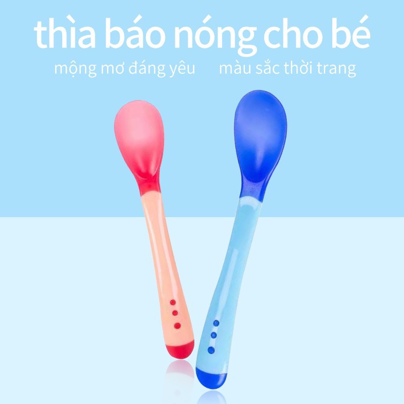 THÌA SILICON BÁO NÓNG CHO BÉ ĂN DẶM