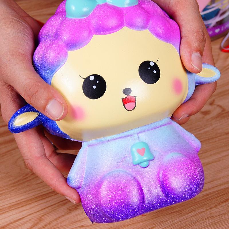 Squishy Lớn Hình Cô Bé Cừu Galaxy Đồ Chơi Xốp Giảm Stress Hình mềm mịn dễ Thương đàn hồi Cho Bé