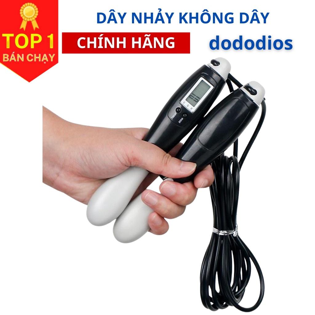 Dây nhảy không dây, không gây tiếng ồn, tay cầm chống trượt đếm số vòng tự động