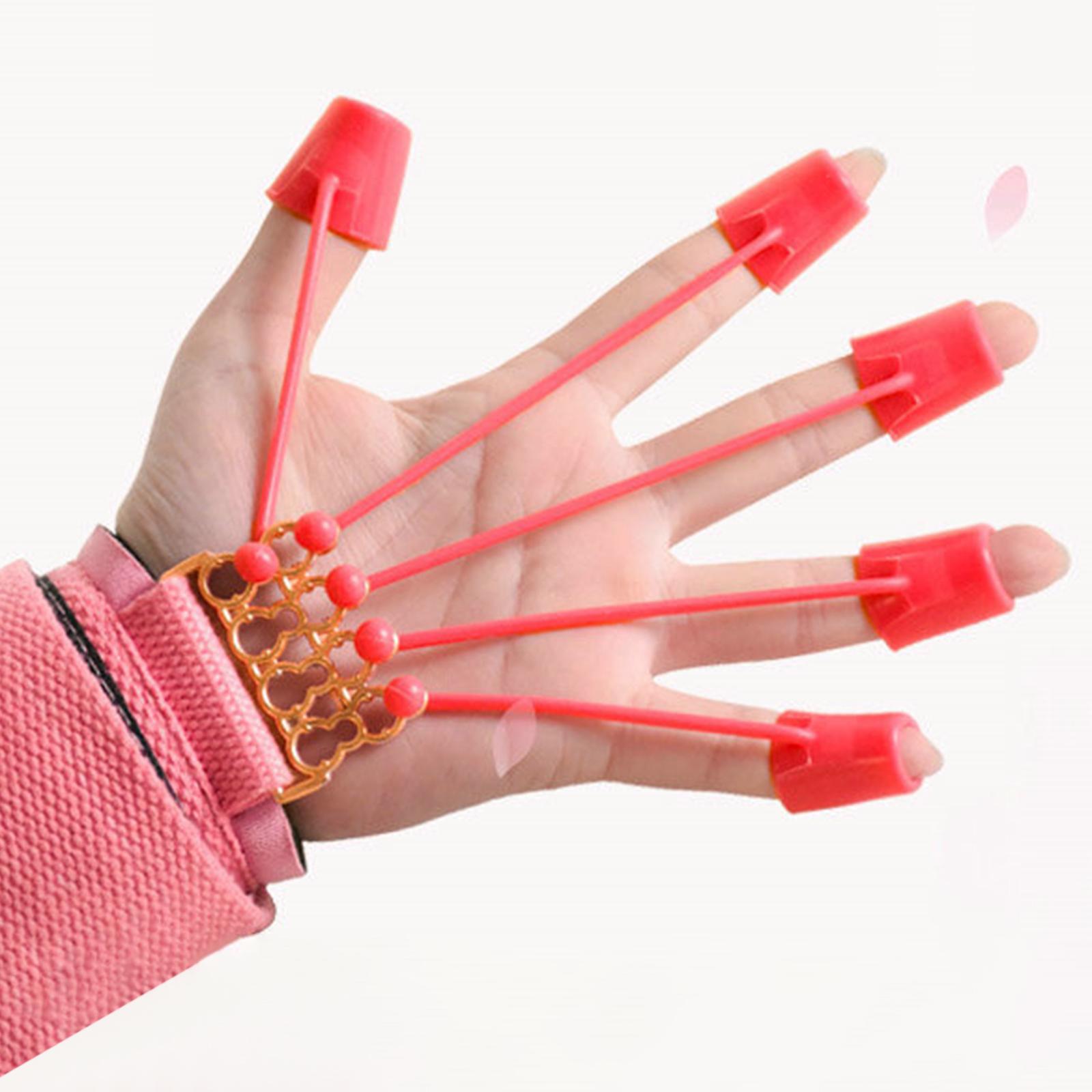 Grip Strengthener Finger Resistance Band Fitness Finger Exerciser Stretcher for Pianist