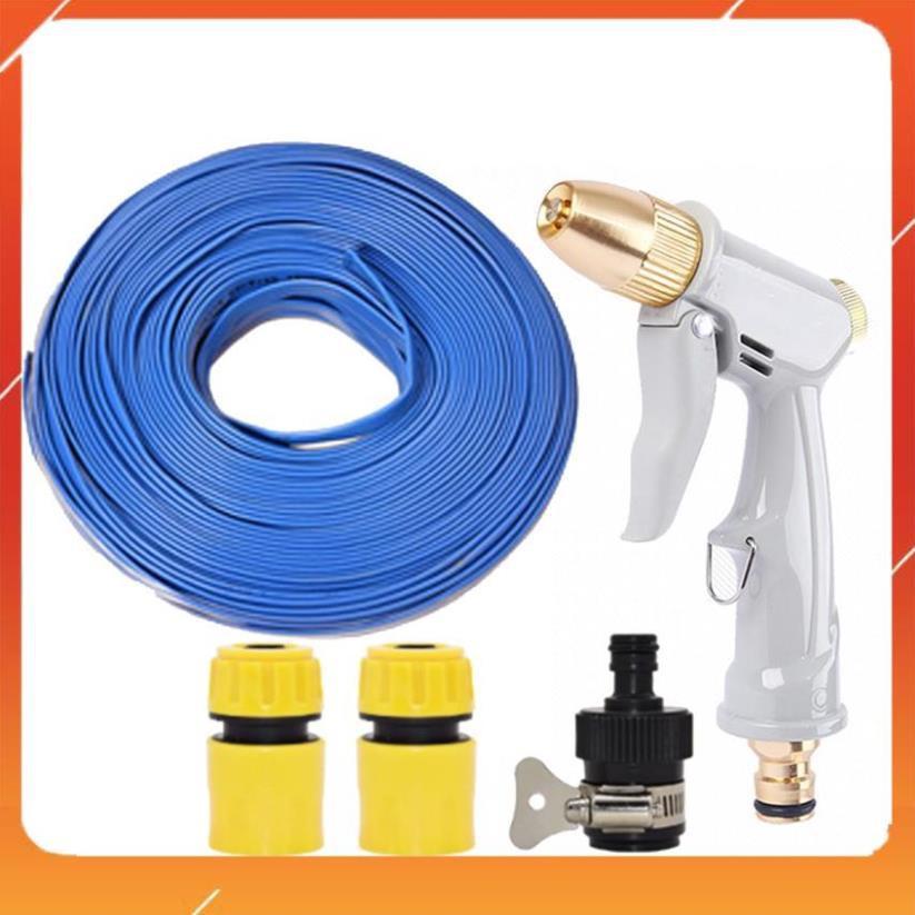 Bộ dây vòi xịt nước rửa xe, tưới cây tăng áp 3 lần, loại 15m 206846