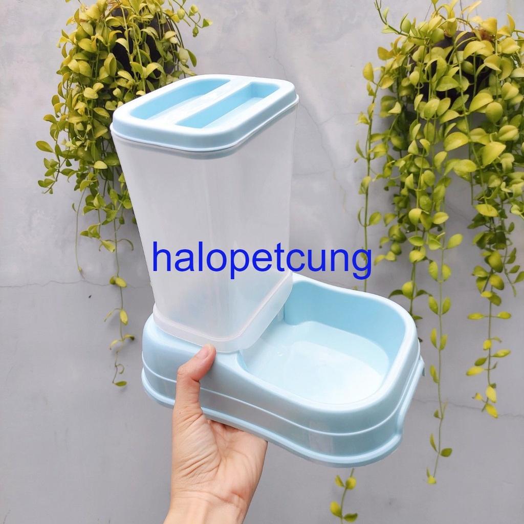 Bát Ăn Tự Động Cho Chó Mèo Kèm Bình Đựng Hạt