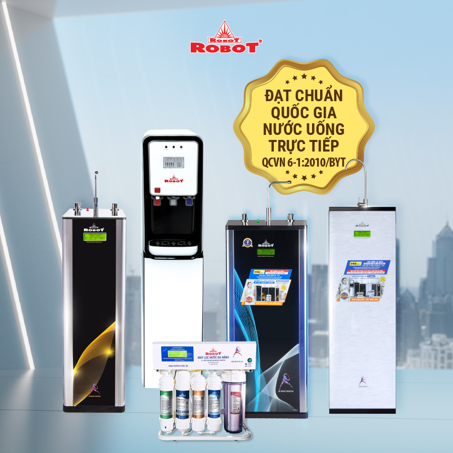 Máy Lọc Nước ROBOT RENO PRO 239GK-UR Tích Hợp Công Nghệ Lọc R.O + UF - Hàng Chính Hãng