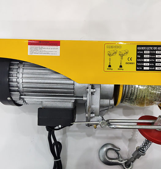 Tời điện treo PA200 tải trọng tối đa 160kg, cáp dài 12 mét, 30 mét